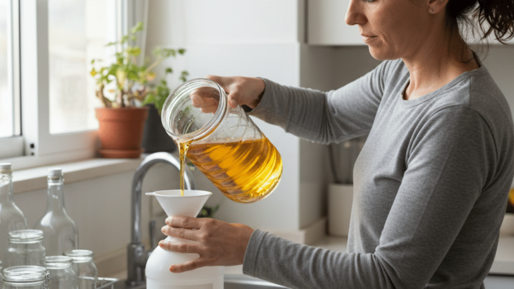 qué se hace con el aceite usado