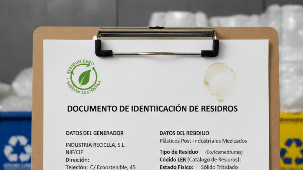 documento de identificación de residuos
